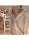 KONVER Kawaii Bear Water Bottle with Straw and Sticker, Large Sport Plastic Portable Square Drinking Bottle for Girl, Cute Juice Tea Water Cups