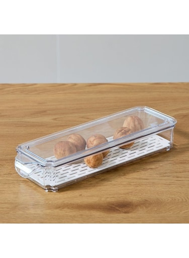 Box Sistematico Stackable Fridge Organizer with Drainage Tray 1900 ml