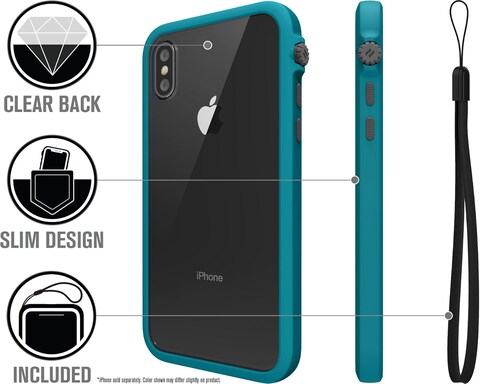 Catalyst iPhone Xs Case Impact Protection Compatible iPhone X, Military Grade Drop And Shock Proof Premium Material Quality, Slim Design, Glacier Blue