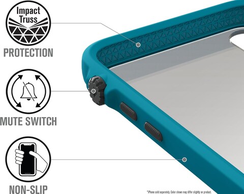 Catalyst iPhone Xs Case Impact Protection Compatible iPhone X, Military Grade Drop And Shock Proof Premium Material Quality, Slim Design, Glacier Blue
