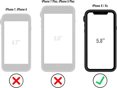 Catalyst iPhone Xs Case Impact Protection Compatible iPhone X, Military Grade Drop And Shock Proof Premium Material Quality, Slim Design, Glacier Blue