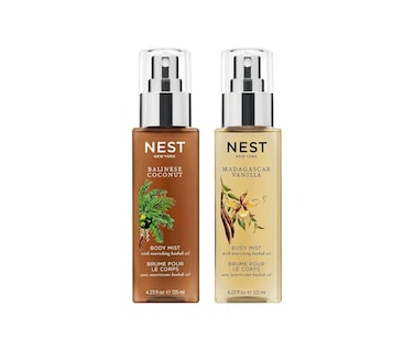 NEST New YorkMist &amp; Match: Body Mist Layering Set - Balinese Coconut Perfume Oil Body Mist and Madagascar Vanilla Perfume Oil Body Mist