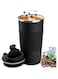 Necomi&reg; 510ml Stainless Steel Coffee Cup, Vacuum Insulated Travel Coffee Mug for Home Office Outdoor Works Great for Ice Drinks and Hot Beverage