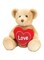 30cm Brown Chester Bear With Heart