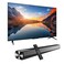 65-Inch 4K UHD Smart TV, 4K Resolution, HDR10, Google TV + 2.0 Channel Soundbar 30W, HDMI ARC, Bluetooth, USB, MP3, FM, 65A2025+SOUNDBAR Black