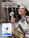 JISULIFE Portable Handheld Fan,Speed(1-100) Adjustable Turbo Mini Fan,5000mAh Battery Rechargeable Personal Fan with Metal Body,Digital Display,For Women Men Travel/Camping/Outdoor-Brown