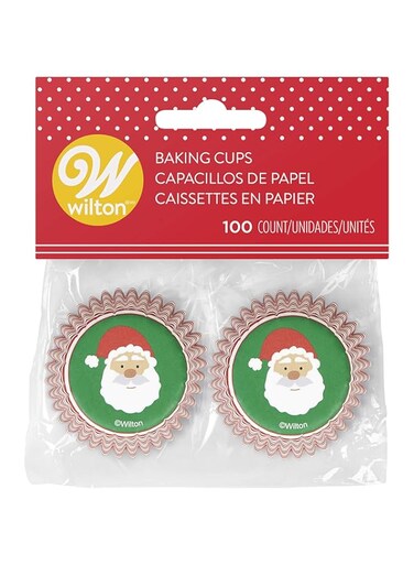 Wilton Non-Food Items Mini Baking Cups Santa CLAU, One Size