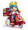 Pinypon Pizza Bike with 1 Figure, For Boys and Girls Ages 4 To 8 (Famous 700014911) Assorted Colour/Model