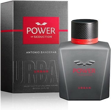Antonio Banderas Perfumes - Power Of Seduction Urban, Eau De Toilette Spray For Men, Aromatic And Woody Fragrance With Citrus, Mandarin, Lavender, Sandalwood And Vanilla - 3.4 Fl Oz