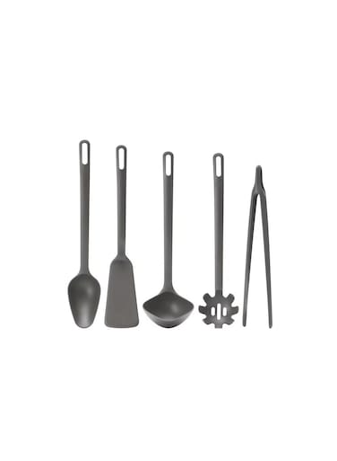 kitchen utensil set, grey