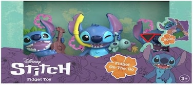 Disney Eolo Disney Fidget Stitch Plush Set (3 Pieces)
