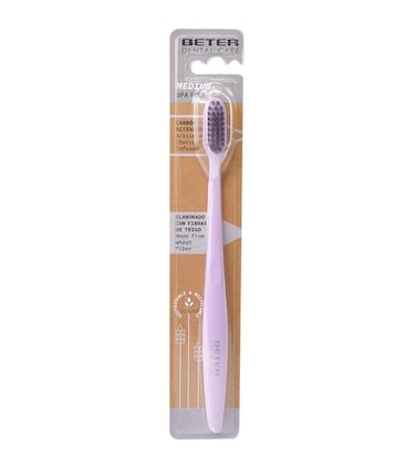 فرشاة أسنان بيتر دينتال كير للبالغين متوسطة الحجم بالفحم النشط خالية من مادة BPA