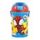 Marvel Spidey &amp; Friends Friends Plastic Pop Up Canteen Water Bottle - 450 Ml