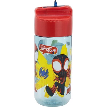 Marvel Spidey &amp; Friends Friends Plastic Ecozen Water Bottle - 430 Ml