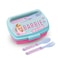 Mattel Barbie Bb22 Plastic Lunch Box With Cutlery