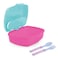 Mattel Barbie Bb22 Plastic Lunch Box With Cutlery