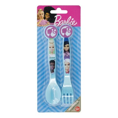 ماتيل باربي Bb22 بلاستيك 2 قطعة مجموعة أدوات مائدة