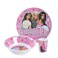 Mattel Barbie Bb22 Melamine Plate, Bowl &amp; Tumbler Set