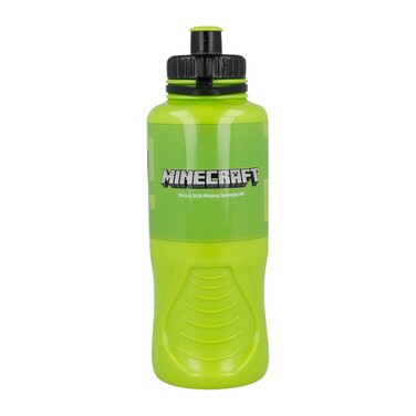 Mojang Minecraft Plastic Ergo Sport Water Bottle - 430 Ml