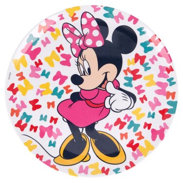 Disney Minnie So Edgy Melamine Plate W/O Rim