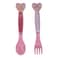 Disney Princess Plastic 2 Pcs Cutlery Set