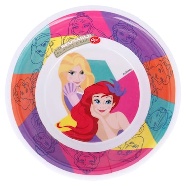 Disney Princess Bright &amp; Bold Melamine Bowl W/O Rim