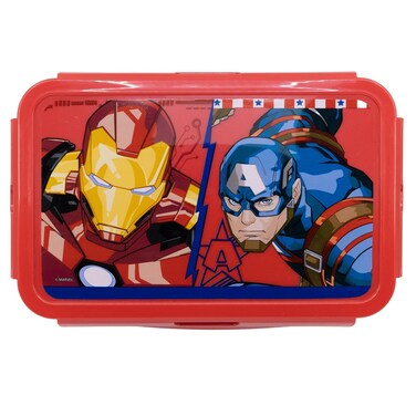 Marvel Avengers Invincible Force Plastic Lunch Box With Removable Compartments - 1190 Ml