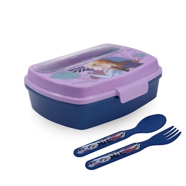 Disney Box With Cutlery Frozen Trust The Plastic Lunch Box With Cutlery