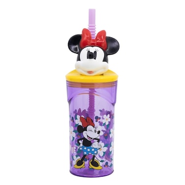 Disney Minnie Sunshine Plastic 3D Figurine Tumbler - 360 Ml