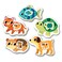 Educa - Set Of 5 Progressive Children's Puzzles Of 2 To 4 Pieces. Baby Puzzles Pets. From 12 Months (17573)
