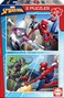 Educa - Set Of 2 Children's Puzzles With 48 Cardboard Pieces, Spider-Man, Marvel. From 4 5 6 Years (18099)