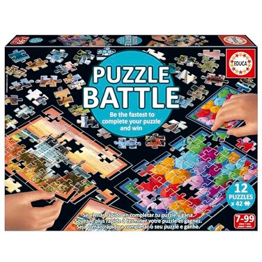 Educa - Puzzle Battle Landscapes. An Authentic Battle Of Pieces, Be The First To Complete Your Puzzle To Become The Winner. Ages 7+ (20121)