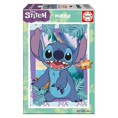 Educa - Children's Puzzle With 300 Pieces. Disney Stitch, Assembled Dimensions: 40 X 28 Cm. Consists Of Large, Perfectly Crafted Pieces. Recommended + 6 Years (20144)