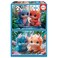 Educa - Set Of 2 Puzzles For Children With 100 Pieces, Adorable Monsters, Dimensions: 40 X 28 Cm, Recommended From 6 Years (20224)