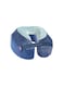 Evolution Earth Pillow - Eco-Friendly Memory Foam Neck Pillow with Chin &amp; Neck Support - Water Blue