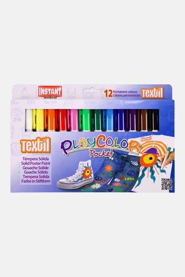 Playcolor 12 Textil Pocket Color 31 L X 19 H X 2 W cm, Blue