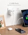 LENCENT Multi Plug Extension with 2 USB, 3 Way 3 Plugs Socket adapter, 5-in-1 Cube Electrical Extender Outlet Adaptor, USB Wall Charger, 3 Pin Plug Expander for Home, Office, Kitchen, 13A 3250W
