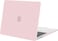 MOSISO Compatible with MacBook Air 13 inch Case 2025 2024 2023 2022 Release M4 A3240 M3 A3113 M2 A2681, Protective Plastic Hard Shell Cover Compatible with MacBook Air 13.6 inch Case, Baby Pink