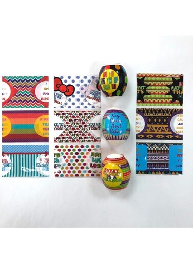Promoline Easter Egg Decoration, Sticker Shrink, Egg Wrap. (12 Pcs)