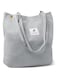 Women Tote Bags Grocery Shoulder Bag Corduroy with Inner Pocket for Work Beach Lunch Travel Shopping Shopper Handbags