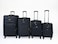 VIPTOUR 4 Piece Softside Spinner 4 Wheels Fabric Trolley Luggage With Number Lock 20/24/28/32 Inches