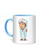 Styles Arabic Cartoon Printed Mug White/Blue