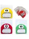 10x10cm Cute Resealable Cookie Bags - Self-Adhesive Flat Cellophane Goody Bags for Kids Party, Candies &amp; Desserts