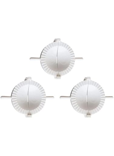 Dubai Gallery 3-Piece Dough Pastry Dumpling Mould White 9 X 5 X 9Cm