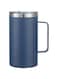 ELECDON Coffee Mug, 22 Oz Stainless Steel Insulated Coffee Mug with Handle, Double Wall Vacuum Travel Mug, Tumbler Cup with Sliding Lid, for Hot and Cold Drinks Tea (22Oz - Dark Blue)