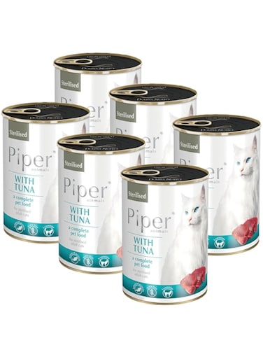 PIPER WET CAT FOOD WITH TUNA STERILISED 6x400 g