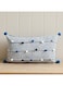 HOME Filled Cushion with Handmade Balls - Grey 30x50 cm   Decorative Throw Pillow For Sofa   Soft Polyester Cushion For Home Decor