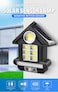 Cronycl-S180 Solar Street Lights Outdoor, Motion Sensor Outdoor Street Light, High Sensitivity Photo-Sensing Device For Garden, Street, Deck, Yard, Garage, Patio