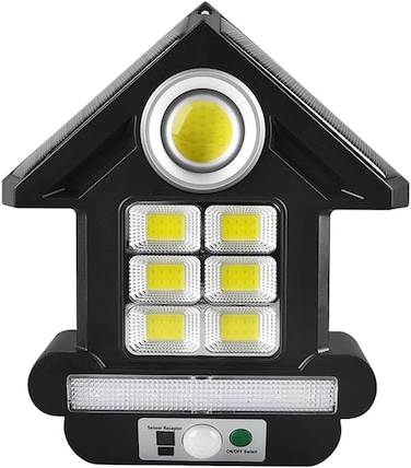 Cronycl-S180 Solar Street Lights Outdoor, Motion Sensor Outdoor Street Light, High Sensitivity Photo-Sensing Device For Garden, Street, Deck, Yard, Garage, Patio