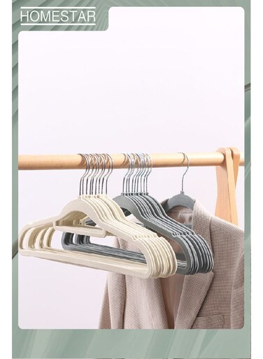 Velvet Hangers - Non-Slip &amp; Durable Hangers with 360 Degree Rotatable Hook for Heavy Duty Coat Jackets, Pants &amp; Dresses
